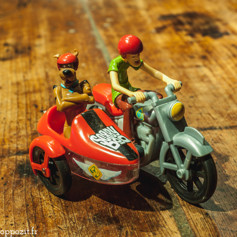 Scooby-Doo en side-car