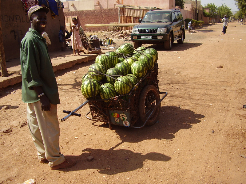 Le sourire du marchand de pastèques...